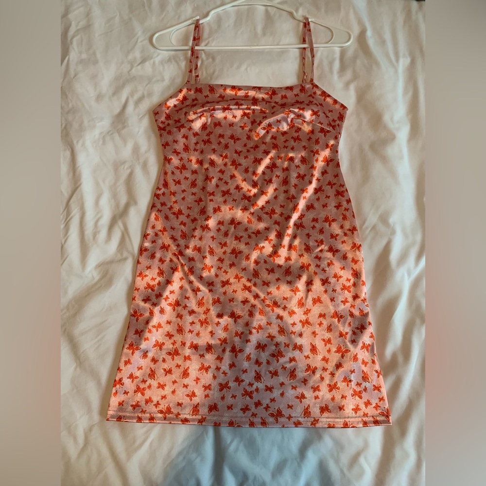 Pink butterflies Urban Outfitters mini dress